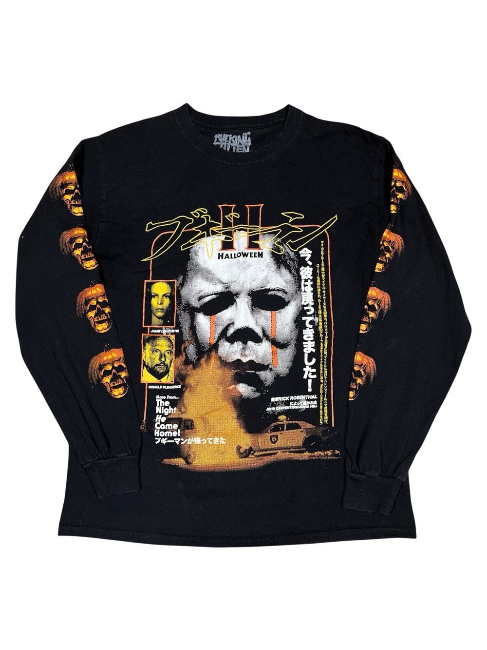 Halloween II Long Sleeve Black T-Shirt Rucking Fotten Size Medium John Carpenter